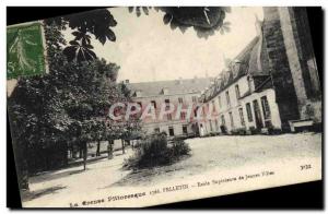 Old Postcard Picturesque Creuse Felletin Ecole Superieure De Young Girls