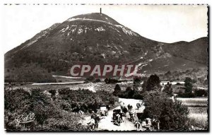 Old Postcard The Auvergne Puy de Dome aspect is Cows