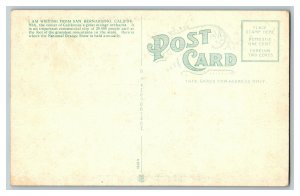Postcard Carnegie Public Library San Bernardino Cal. Vintage Standard View Card 