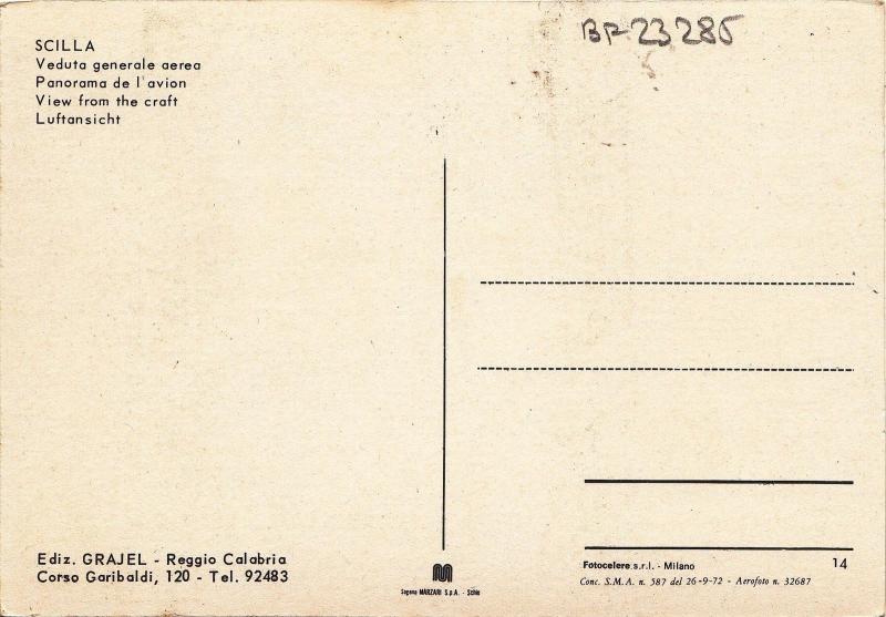 BF23286 sicilia veduta generale aerea   italy  front/back image