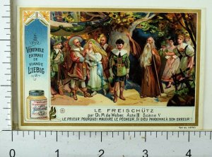 1880's Le Freischutz Weber Opera Scenes Liebig Victorian 6 Trade Card Set K62