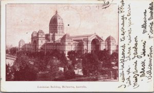 Australia Exhibition Building Melbourne Australia Vintage Postcard C211