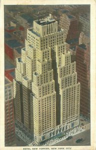 NYC New York Hotel New Yorker1940 Linen Postcard Used