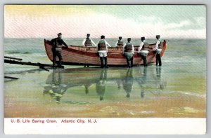 Atlantic City NJ U.S. Life Saving Crew c1905 New Jersey Postcard C47