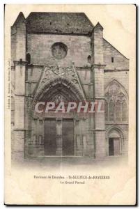 Old Postcard surroundings Dourdan St Sulpice de Favieres The Grand Portal