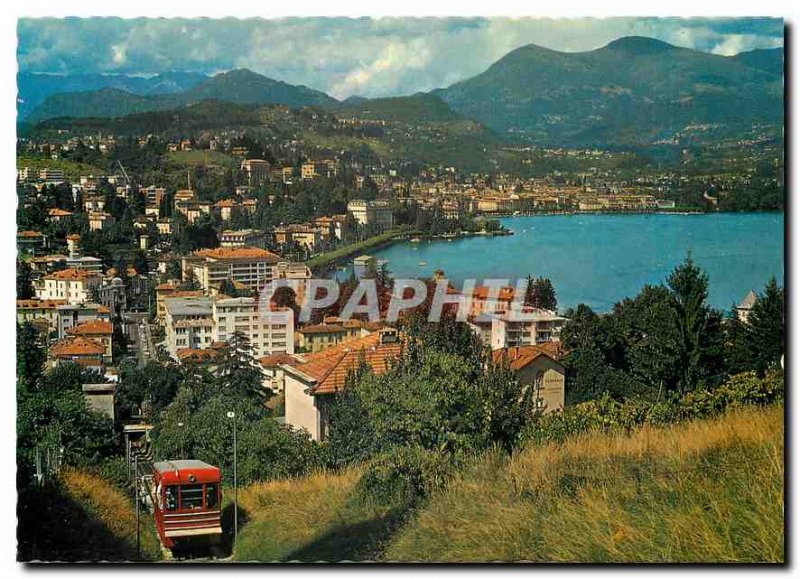 Modern Postcard Lugano-Paradieso