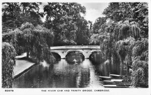 uk39596 river cam and trinity bridge cambridge real photo uk lot 22 uk