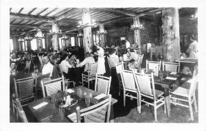 J31/ Yellowstone National Park Wyoming Postcard RPPC 50s Lake Lodge 1