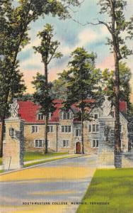 MEMPHIS, TN Tennessee SOUTHWESTERN COLLEGE  Campus Scene  c1940's Linen Postcard