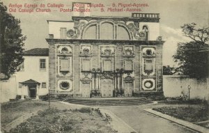portugal, Azores Acores, PONTA DELGADA, Antigua Egreja do Collegio (1910s)