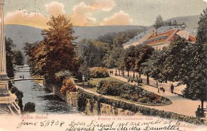 Eragung in die Lichienthaier Allee Baden Germany 1906 Missing Stamp 