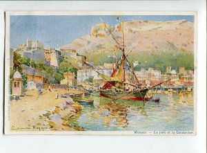 3132890 MONACO Le port by RAYMOND Vintage RPPC to RUSSIA