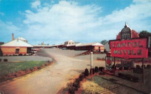Harrisburg, PA Pennsylvania  CAPITOL MOTELS~CS Martz ROADSIDE ca1950's Postcard