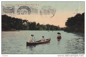 Canoeing On Deal Lake, Asbury Park, New Jersey, PU-1913