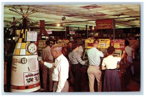 Reno Nevada NV Postcard Jim Kelley's Nugget Double Jackpot Scene c1960's Vintage