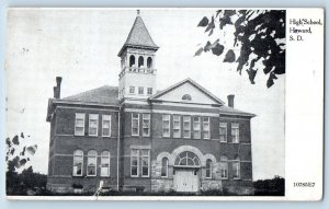 Haward South Dakota Postcard High School Exterior Building c1910 Vintage Antique