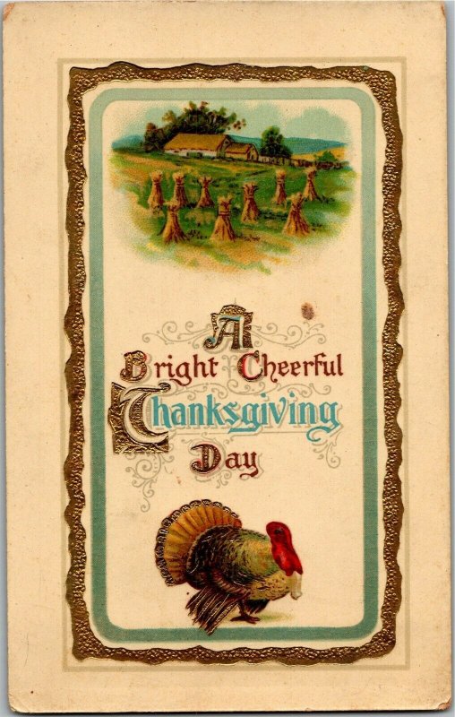 Turkeys, Thanksgiving Gelatine Vintage Sales Sample Postcard W35