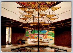 Two Storey Fountain, Foyer, National Arts Centre, Ottawa Ontario Chrome Postcard