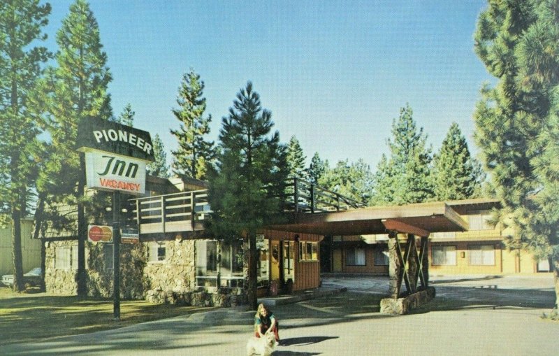 Pioneer Inn Motel, South Lake Tahoe, Calf. Vintage Postcard F27