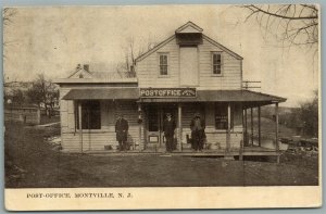 MONTVILLE NJ POST OFFICE ANTIQUE POSTCARD