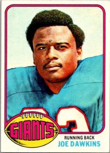 1976 Topps Football Card Joe Dawkins New York Giants sk4371