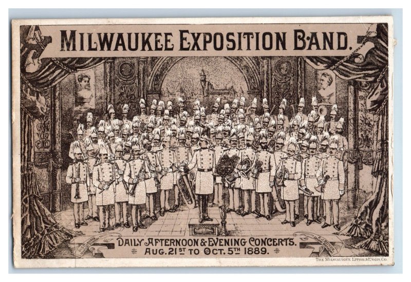 1889 Milwaukee Expo. Band Joseph Clauder Band Master P57