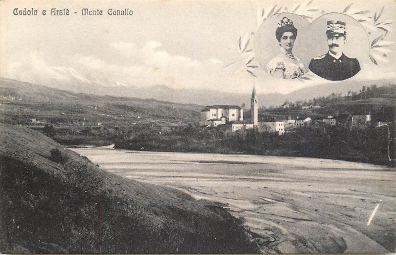 ITALY Cadola church belltower Arsie river Alpes leader's portrait