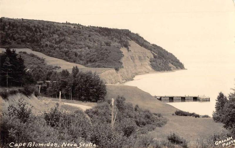 Cape Blomidon Nova Scotia Canada Birdseye View Real Photo Postcard K106988