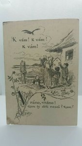 Vintage Postcard by Czech Artist Mikulas /Mikolas Ales circa 1920 #2