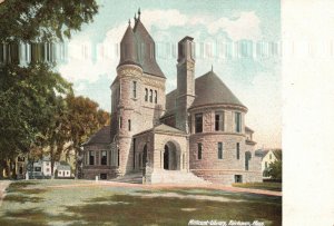 Vintage Postcard Millicent Library Building Landmark Fairhaven Massachusetts MA