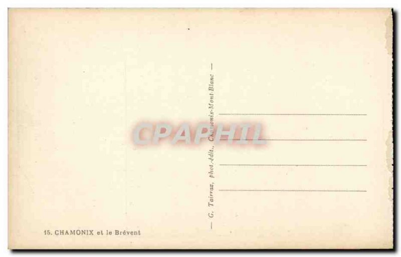 Old Postcard Chamonix Le Brevent
