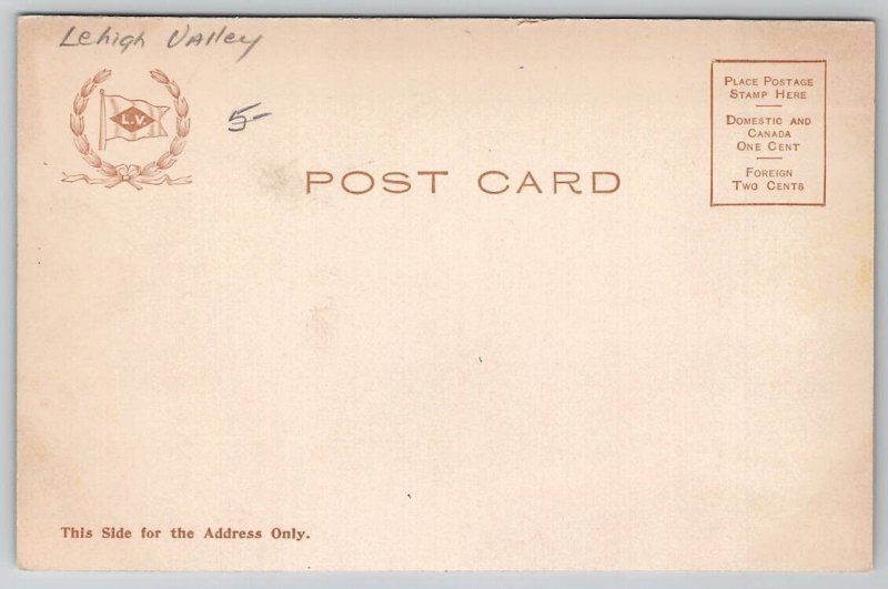 PA Lehigh Valley Black Diamond Express Pennsylvania c1905 Postcard D33