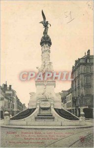 Old Postcard Reims Fontaine Sube Andre Nanjoux