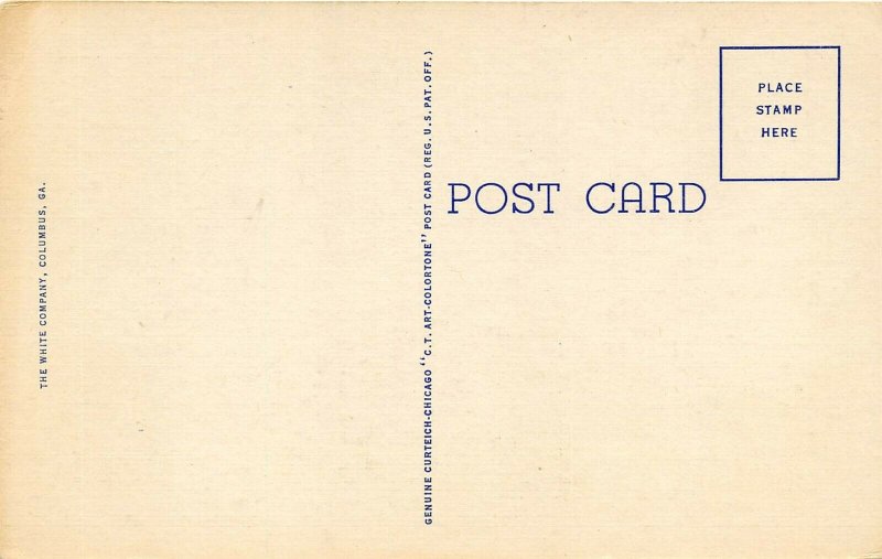 Columbus Georgia 1940s Postcard Ralston Hotel