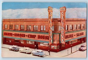 c1950's Club Cal Neva Casino Club Gaming Restaurant Reno Nevada Vintage Postcard