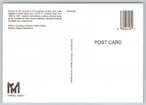 Cumbres & Coltec Railroad  Toltec Gorge  New Mexico  Postcard