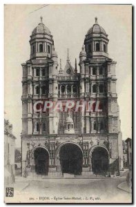 Old Postcard Dijon Eglise Saint Michel