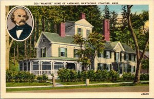 Massachusetts Concord Wayside Home Of Nathaniel Hawthorne