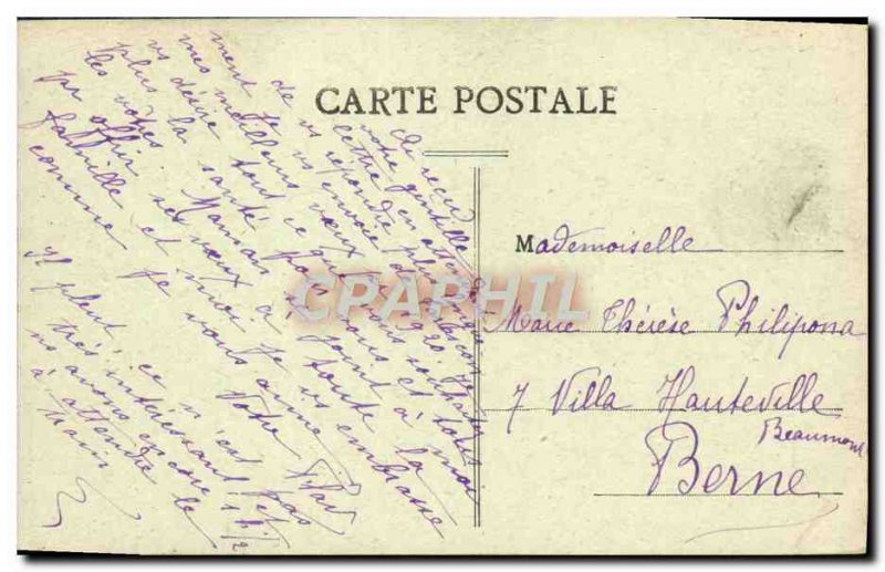 Old Postcard Tarascon Portal L & # 39Eglise St. Martha and Steeple