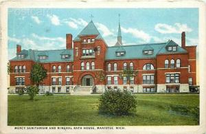 MI, Manistee, Michigan, Mercy Sanitarium, Mineral Springs Bath House, Tichnor