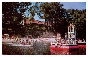 Postcard TOURIST ATTRACTION SCENE Echo Lake Pennsylvania PA AU5582