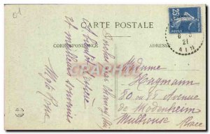 Old Postcard Cascade Dorche and Ruinrs du Chateau
