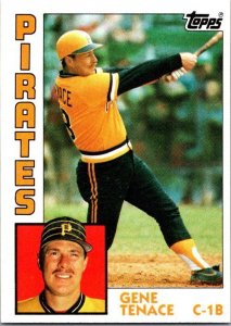 1984 Topps Baseball Card Gene Tenace Pittsburgh Pirates sk3592