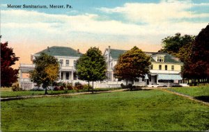 Pennsylvania Mercer The Mercer Sanitarium Curteich