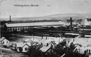 J17/ Livingston Montana Postcard c1910 Railroad Yards Shop Homes  27