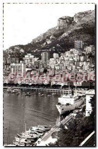 Old Postcard Monaco A corner of the Port and the Condamine