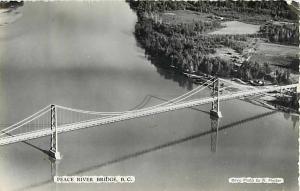 Peace River Bridge Peace River British Columbia BC