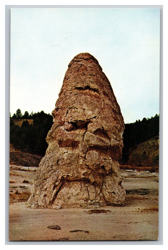 Vintage Postcard WY Liberty Cap At Mammoth Yellowstone National Park Wyoming 