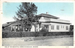 Beautiful Home Douglas Arizona 1942 postcard