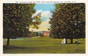 Linville North Carolina~Golf Course~Esseola Inn~Golfers~Avery County~1920s Pc